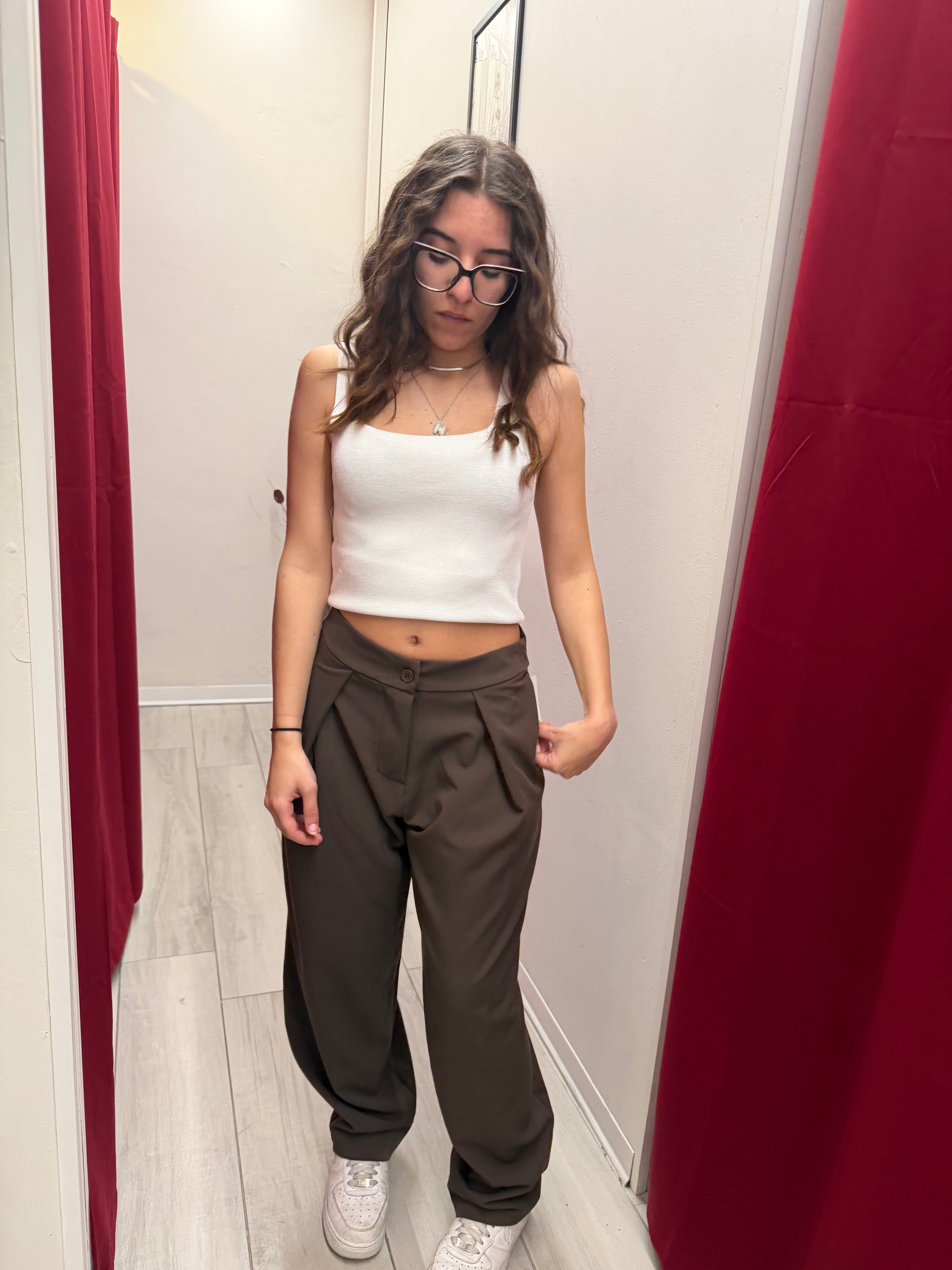 Pantalone baggy cioccolato