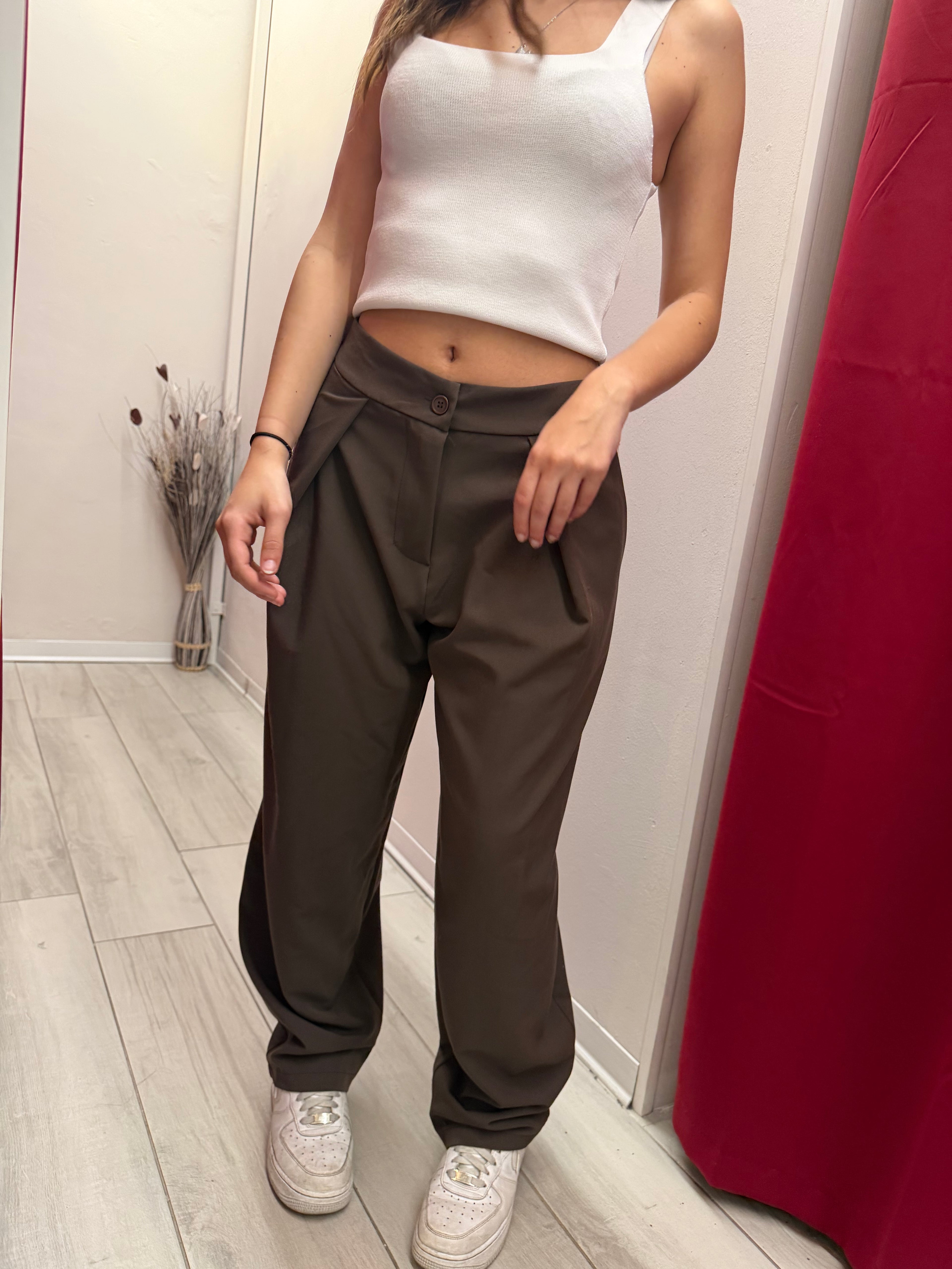 Pantalone baggy cioccolato