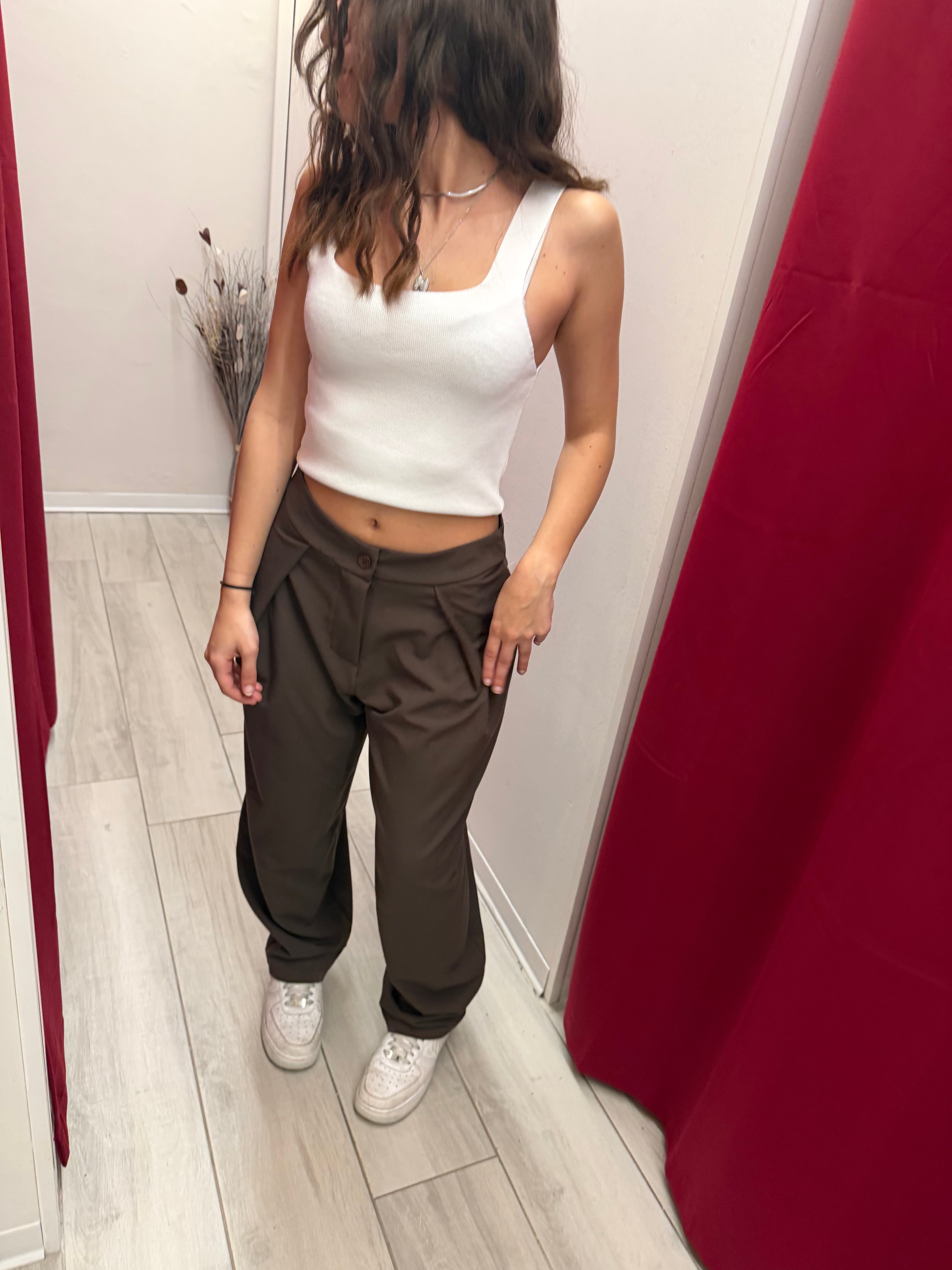 Pantalone baggy cioccolato